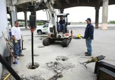 Steel Piers work