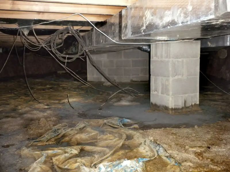 A specialist smoothing white liner material against a wall