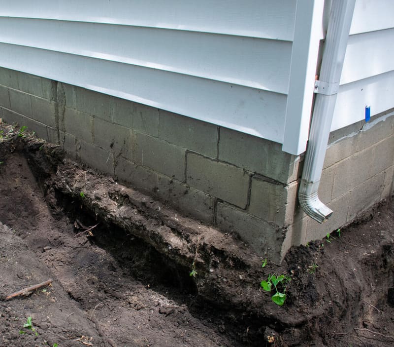 Helical Piers - Settling Foundation Repair