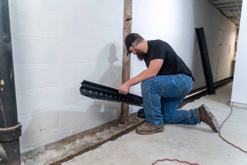 Installing Interior Drain Tile