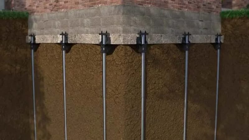 Foundation repair at a KC home