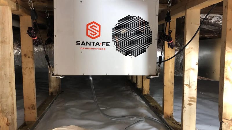 Basement Dehumidifier Installation