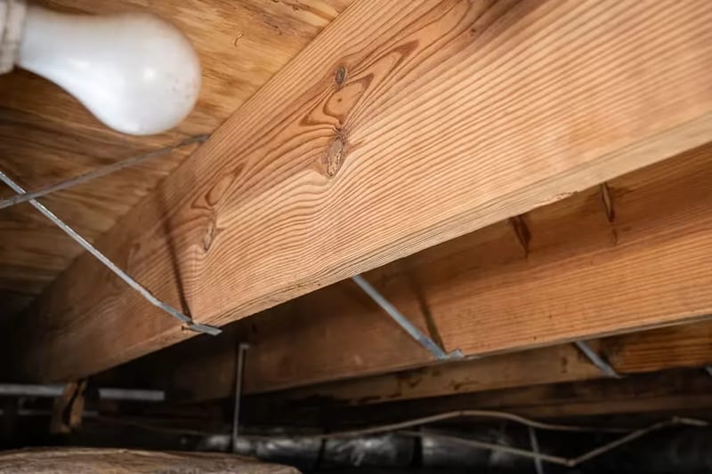 Crawl space joist